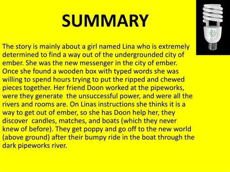 city of ember 2 summary
